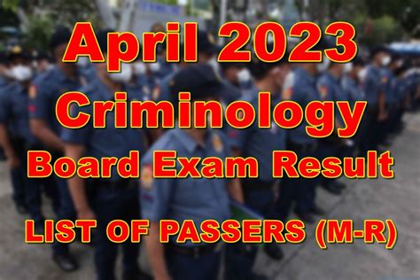 criminology board exam result 2023 list of passers|Criminology Board Exam Result April 2023 – (COMPLETE) .